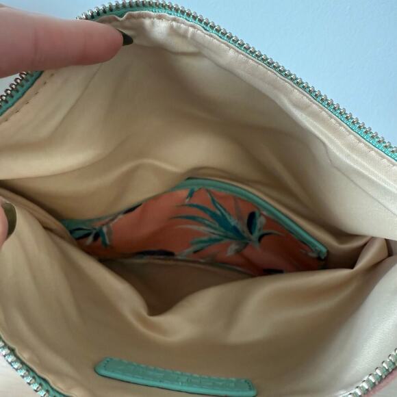 RACHEL PALLY | Anthropologie | Paradise Mint Reversible Foldover Envelope Clutch - Picture 6 of 10